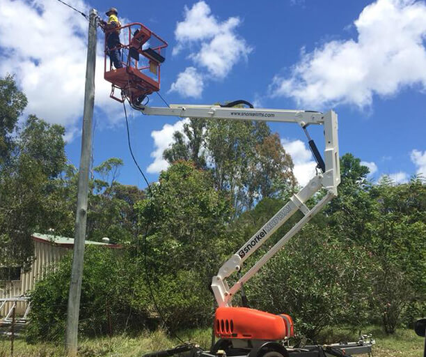 Electrician Nanango working on Overhead Power Repairs