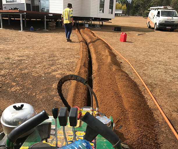 Blackbutt Underground Cabling Installation